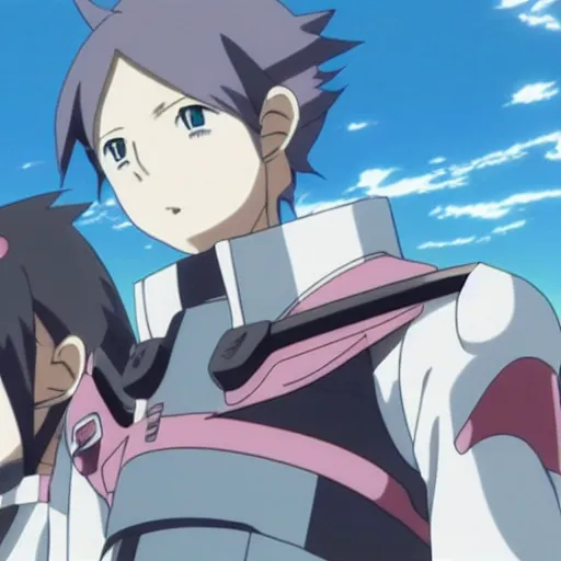 Image similar to still from the anime eureka seven, cinematic