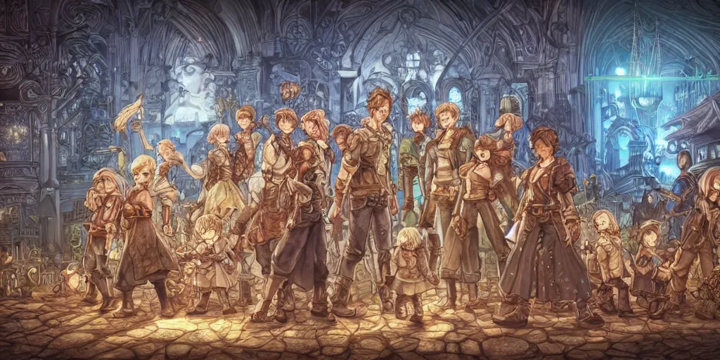 Image similar to now is the time to make justice a reality for all of god's children. ultrafine highly detailed colorful illustration, intricate linework, sharp focus, octopath traveler, final fantasy, unreal engine highly rendered, global illumination, radiant light, intricate environment