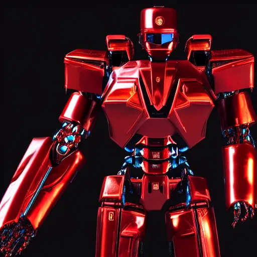 Image similar to a shiny ornate boxing red humanoid mecha in galaxy, epic pose, bright, by war robots, real steel ( 2 0 1 1 ), westworld and eve venture and pacific rim and machine warrior 5, cryengine, frostbite 3 engine, sharp focus, 8 k, high definition, insanely detailed, beautiful lighting,