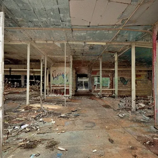 Image similar to an abandoned grocery store in the middle of nowhere by william christenberry, ultra detailed, rainy, beautiful