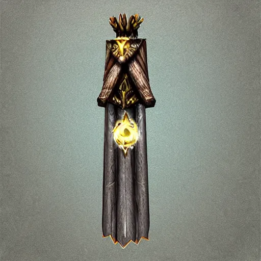 Prompt: druidic staff