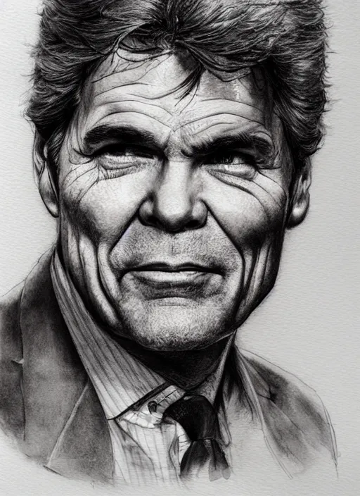 Image similar to portrait, Rick Perry being bunched in the face, watercolor, dramatic lighting, cinematic, establishing shot, extremely high detail, foto realistic, cinematic lighting, pen and ink, intricate line drawings, by Yoshitaka Amano, Ruan Jia, Kentaro Miura, Artgerm, post processed, concept art, artstation, matte painting, style by eddie mendoza, raphael lacoste, alex ross