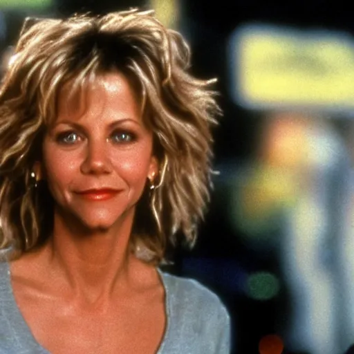 Image similar to meg ryan robot