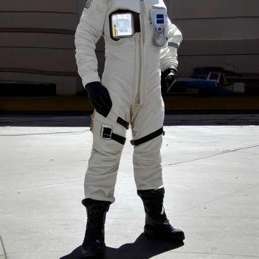 Image similar to flight suit, sci - fi