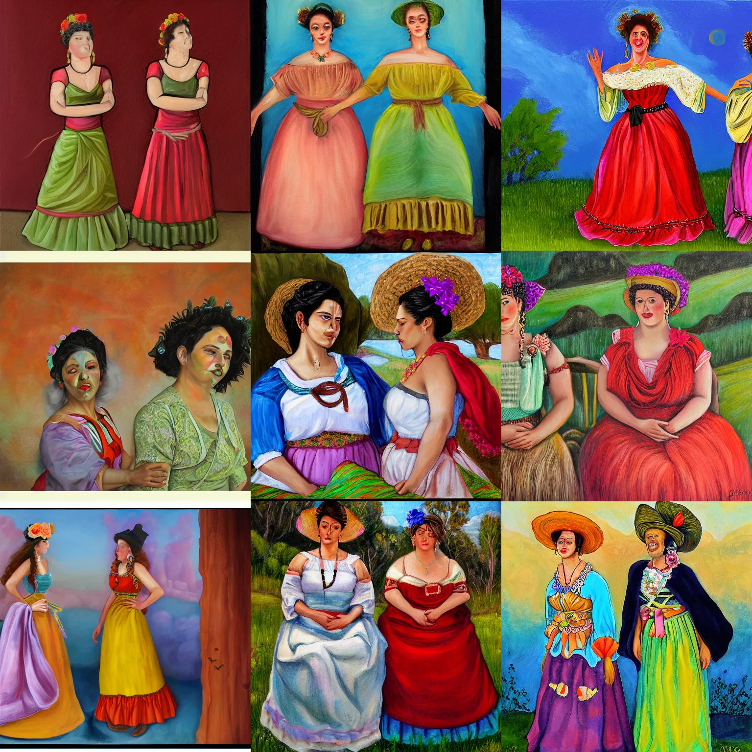 Prompt: The Two Fridas by Joshua Johnson