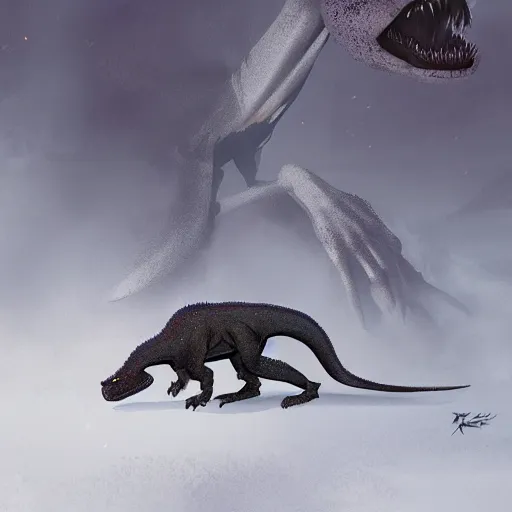 Prompt: trex by rj palmer greg rutkowski