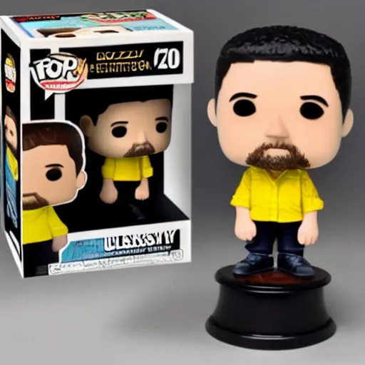 Prompt: volodymyr zelenskyy funkopop