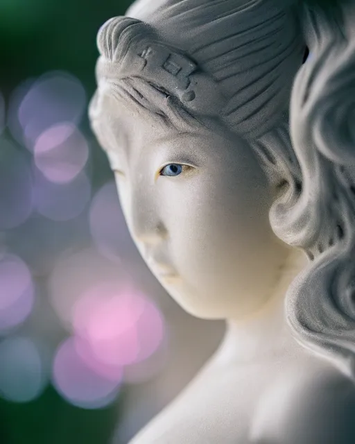 Image similar to japanese aphrodite, diffuse lighting, bokeh, soft focus