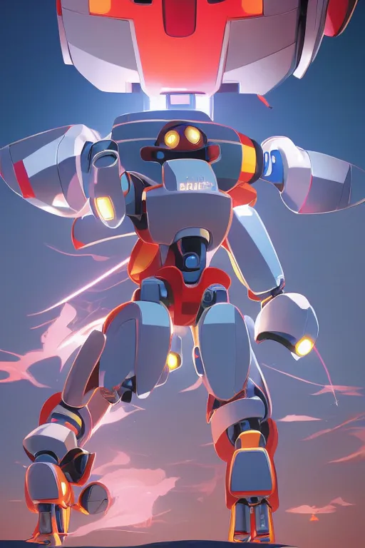 Image similar to metabots medabots medarotto medarot robot minimalist comics, behance hd by jesper ejsing, by rhads, makoto shinkai and lois van baarle, ilya kuvshinov, rossdraws global illumination ray tracing hdr radiating a glowing aura