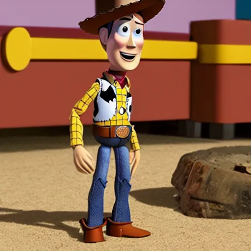 Prompt: Woody from Toy Story stars in Better Call Saul