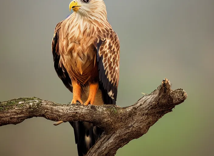 Image similar to 4 k, wildlife photography, photograph of a red kite bird, hd, nature photography, realistic