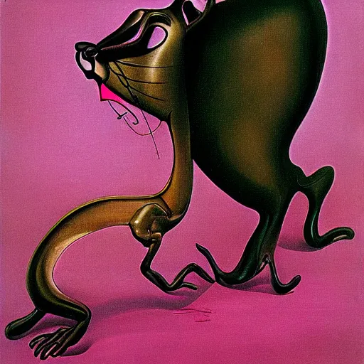 Image similar to The Pink Panther by Salvador Dalí