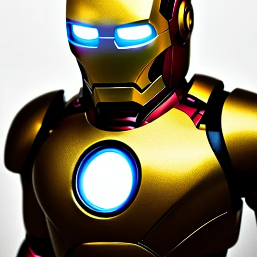 Image similar to minion iron man, hyperrealistic render, highly detailed, 4k, artstation