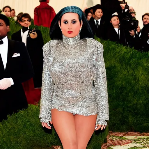 Image similar to photo of humpty dumpy at the met gala