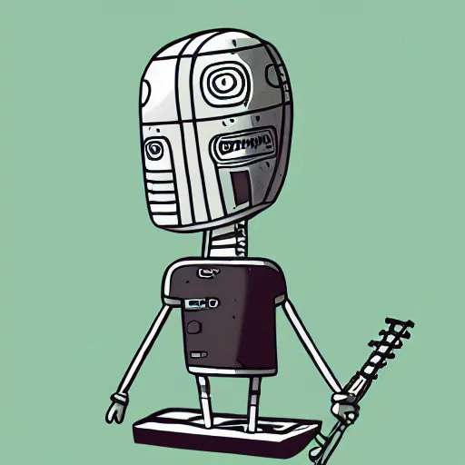 Image similar to paranoid android illustration