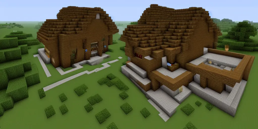 Prompt: My Minecraft house