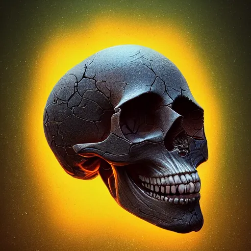 Image similar to portrait_of_a_melting_skull._intricate_abstract._intricate_artwork._by_Tooth_Wu_wlop_beeple_dan_mumford._octane_render_trending_on_artstat