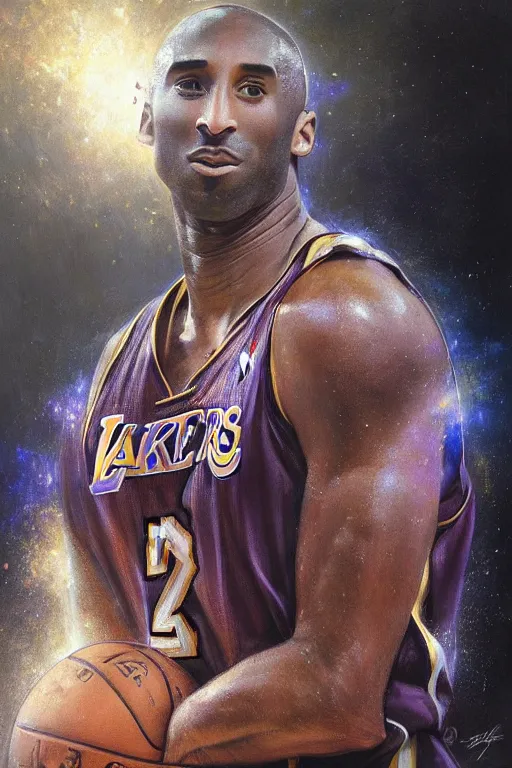 Image similar to kobe bryant com asas, detailed, 8 k, trending on artstation, smooth, sharp focus artwork by mark arian, artgerm, mark keathley, greg rutkowski and alphonse mucha