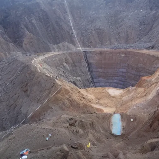 Image similar to deep diamond mine