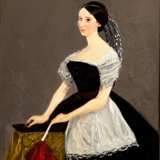 Prompt: portrait painting of Ada Lovelace