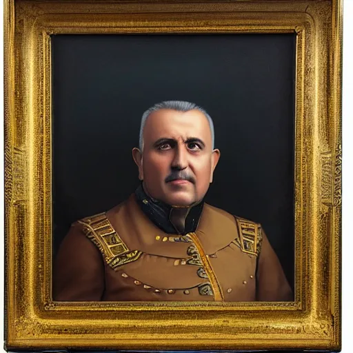 Image similar to matte portrait painting of boyko borissov