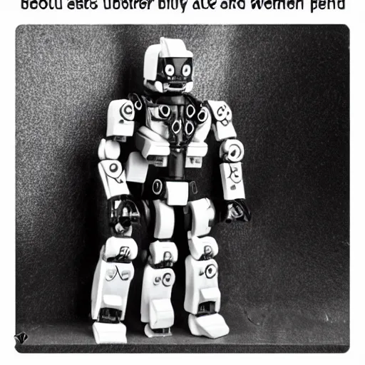 Prompt: black - and - white smiling gigachad meme as a bionicle figure