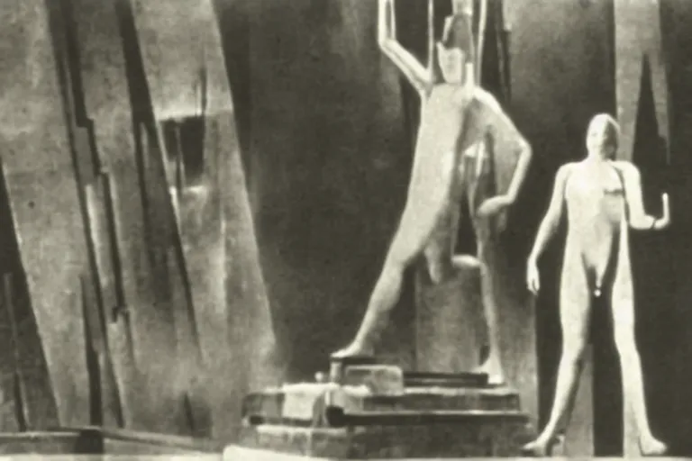 Image similar to movie still from metropolis, 1 9 2 7