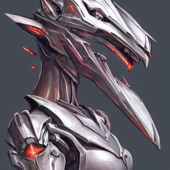 Image similar to close up mawshot of a cute elegant beautiful stunning hot anthropomorphic female robot mecha dragon, with sleek silver metal armor, glowing OLED visor, facing the camera, the open dragon maw being highly detailed and living, you looking into the maw, food pov, micro pov, vore, digital art, pov furry art, anthro art, furry, warframe art, high quality, 3D realistic, dragon mawshot art, maw art, macro art, micro art, dragon art, Furaffinity, Deviantart, Eka's Portal, G6