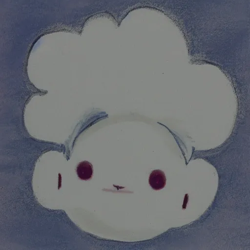 Image similar to a friendly cloud