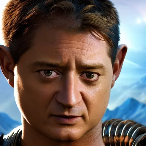 Image similar to brendan fraser as a na'vi from avatar, 4 k film still