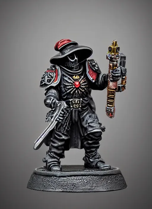 Image similar to 8 0 mm resin detailed miniature of a warhammer 4 0 k space marine plague doctor, product introduction photos, 4 k, full body,