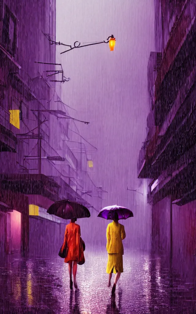 Strangers in the night, The walk of the umbrella