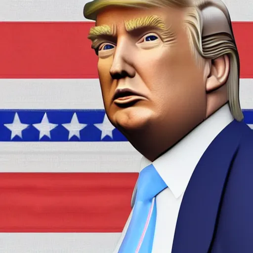 Image similar to donald trump 3 d model