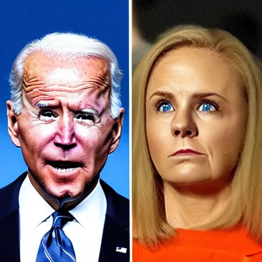 Prompt: Evil Joe Biden Electricity Beam Eyes