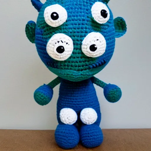 Prompt: crochet appa from avatar