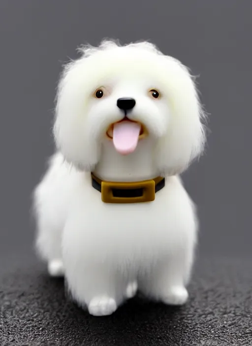 Image similar to 80mm resin detailed miniature of cute fluffy dog, Product Introduction Photos, 4K, Full body, simple background