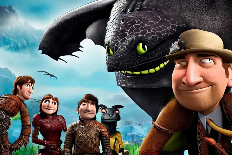 Image similar to Saul Goodman in How To Train Your Dragon (2010), movie cinematography still