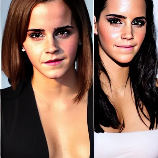 Image similar to emma watson mixed with kim kardashian