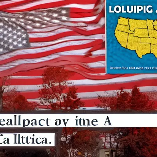 Prompt: a peaceful loving utopia in america