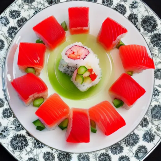 Image similar to sushi jello aspic salad