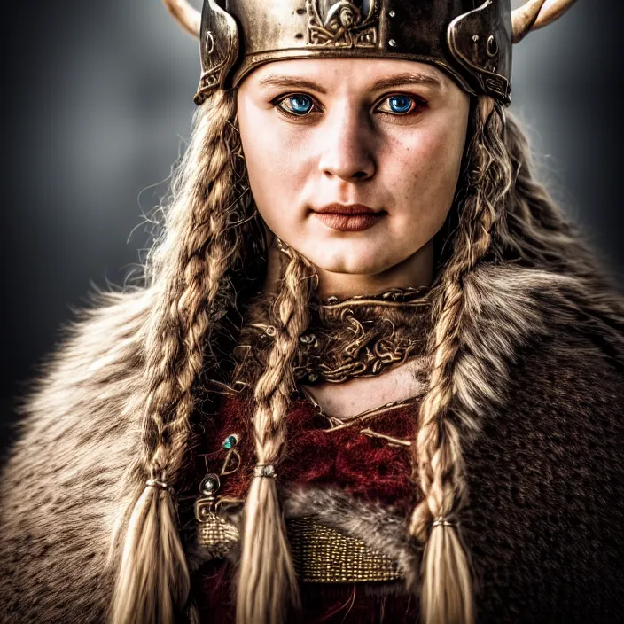 photo of a very cute! beautiful viking queen, highly | Stable Diffusion ...