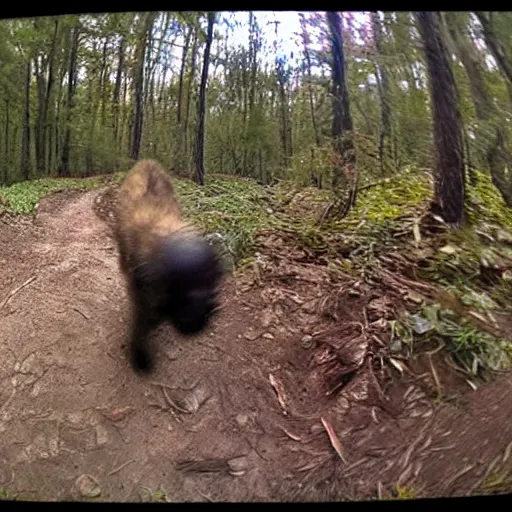 Image similar to spherical dog trail cam footage 240p