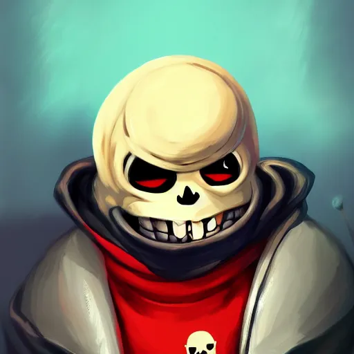 Prompt: undertale sans, digital Painting, ultradetailed, artstation, oil Painting, ultradetailed, artstation