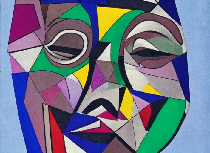 Prompt: eyes wide shut masked dancer by johannes itten