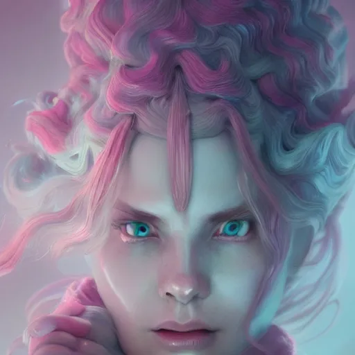 Prompt: a crowd of strange monsters by charlie bowater and anna dittmann and artgerm and clemens ascher, intricate, elegant, pink and blue and green mist, highly detailed, dramatic lighting, sharp focus, octane render, trending on artstation, artstationhd, artstationhq, unreal engine, 4 k, 8 k