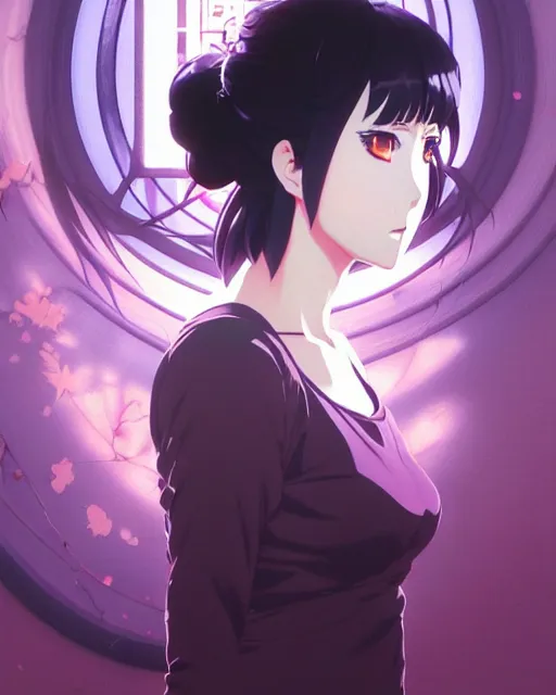 Image similar to An anime goddess of shadows || VERY VERY ANIME!!!, fine-face, Audrey Plaza, realistic shaded perfect face, fine details. Anime. realistic shaded lighting poster by Ilya Kuvshinov katsuhiro otomo ghost-in-the-shell, magali villeneuve, artgerm, Jeremy Lipkin and Michael Garmash and Rob Rey