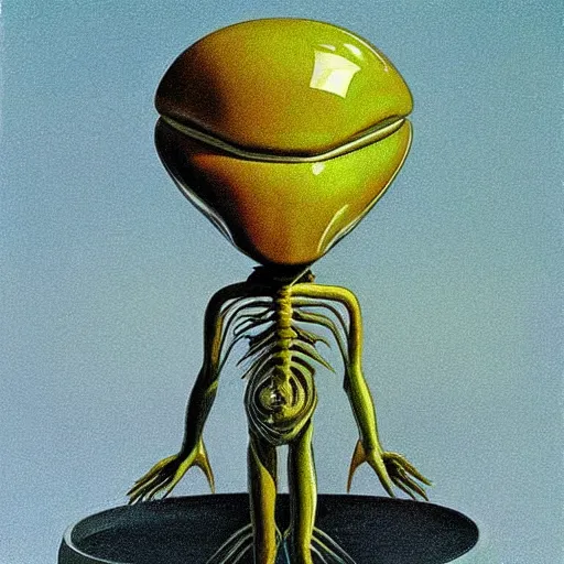 Image similar to alien by wayne thiebaud