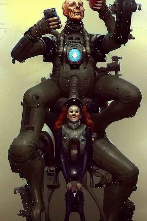 Prompt: ( ( ( ( ( 2 0 5 0 s retro future 1 0 old boy super scientest posing in space pirate mechanics costume full portrait. muted colors. ) ) ) ) ) by brom, jean - baptiste monge!!!!!!!!!!!!!!!!!!!!!!!!!!!!!!