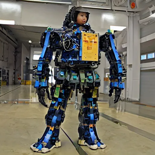 Prompt: lisa su in a giant mech