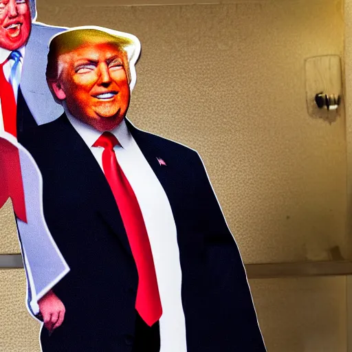 Image similar to Donald Trump unprofessional cardboard cutout